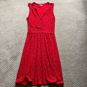 LeifNotes dress. Size XS. Red. Excellent condition.